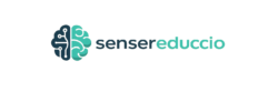 Logo de Sensereducció con símbolo de cerebro y circuitos